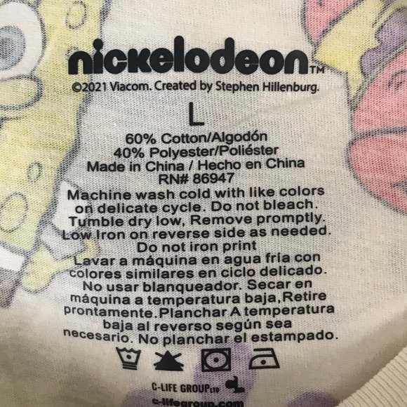 Nickelodeon SpongeBob Short Sleeve T Shirt - Picture 3 of 5